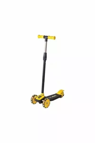 Детский самокат с LED-светом Cool Wheels, 3 колеса, регулируемая по высоте, Twist