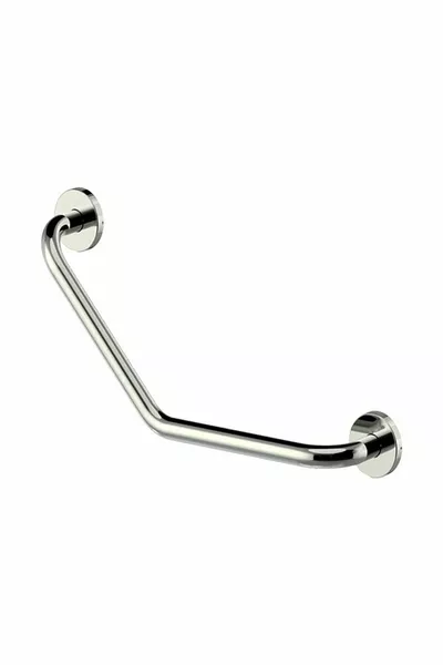 قضيب إمساك للحمام رمادي للمسنين وذوي الإعاقة، مقاوم للصدأ