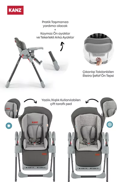 كرسي بيسترو ماما أنثراسايت