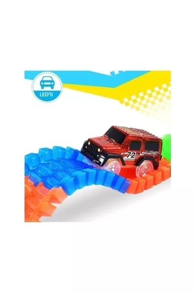 Magic Tracks Rails Mobiles Pièce, Voiture Lumineuse, Voiture sur Rail