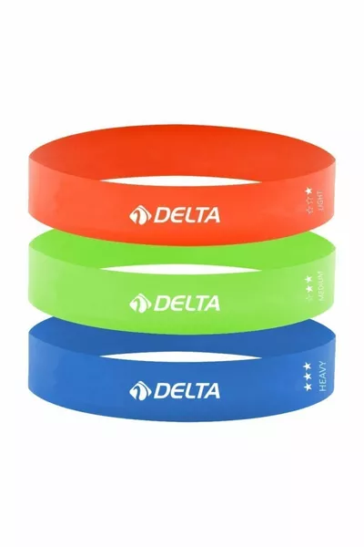 Latex 3er Aerobic-Pilates-Widerstandsband für Kniebeugen (geschlossenes Ende)