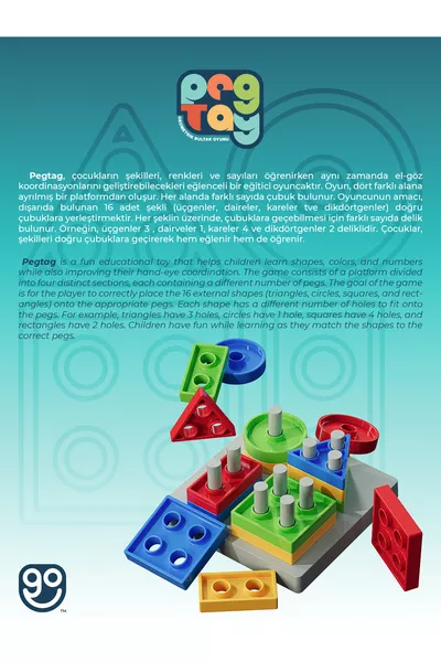 لعبة تعليمية تطوير المهارات الحركية للأطفال بأشكال هندسية متقلبة