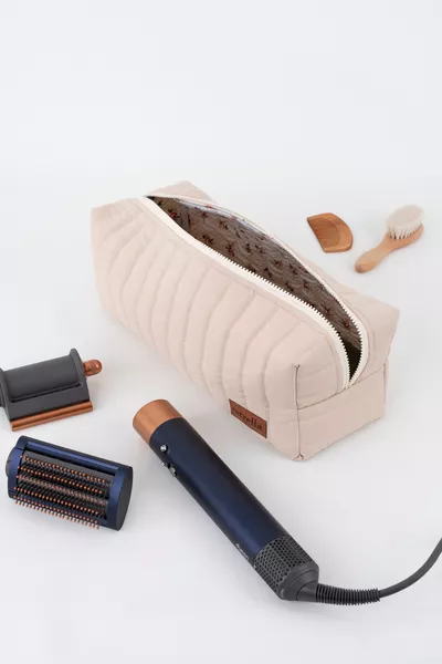 Линия БЕЖ Dyson Airwrap и все средства для укладки волос, дорожная сумка XL БЕЖ