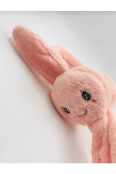 سماعات أذن من الفرو على شكل أذن أرنب للنساء/الفتيات