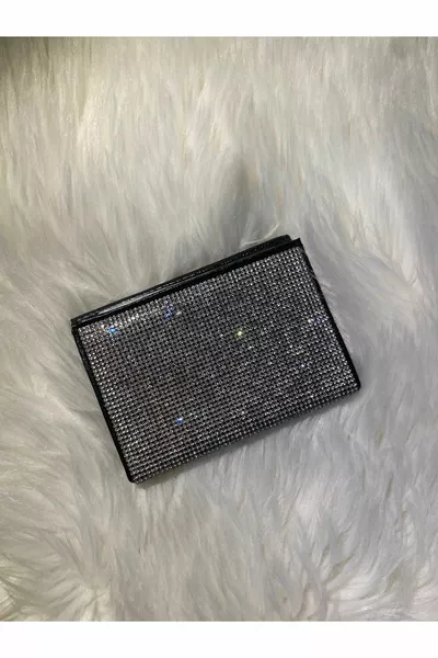 Gümüş Beyaz Taşlı Ruhsat Kılıf Kristal Ruhsat Kabı