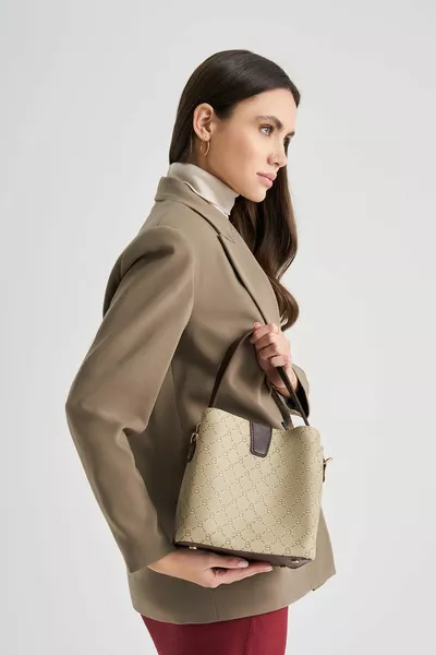 Patterned Women's Hand and Shoulder Bag