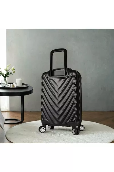 حقيبة سفر صغيرة بحجم المقصورة من اللوتس ABS باللون الأسود