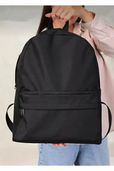 - Black Backpack Sports Bag School Bag Daily Use Bag.