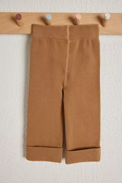 Cotton Kids Leggings Brown