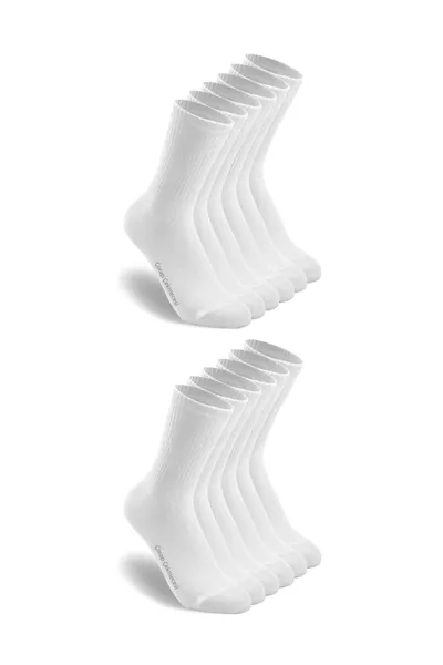 جوارب تنس بيضاء سادة - مجموعة من 