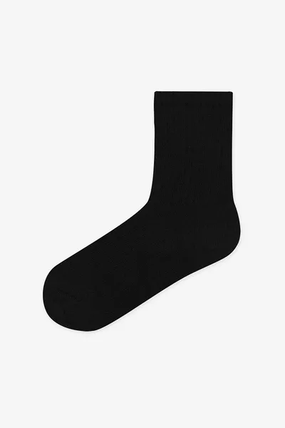 Унисекс черно-белые 2 пары теннисные носки