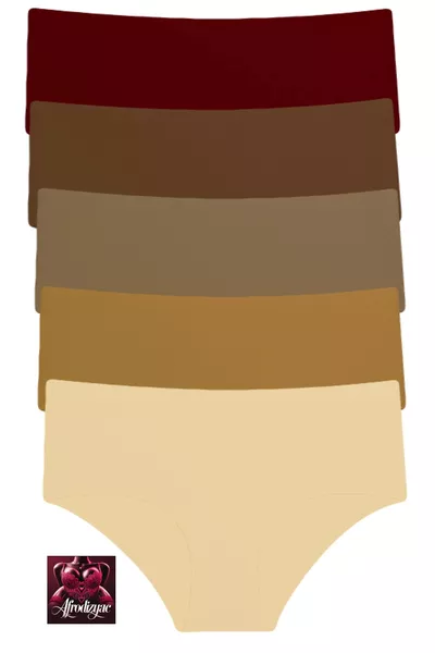 5er-Pack Extra Hohe Taille Laser Cut / Nahtlos Extra Dehnbar Unsichtbarer Slip