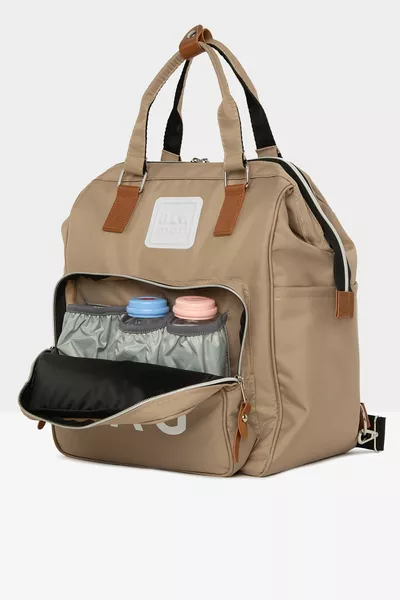 حقيبة الأم والطفل من فيزون ببي على شكل حقيبة ظهر مع جيوب 