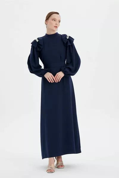 Lacivert Mia Elbise
