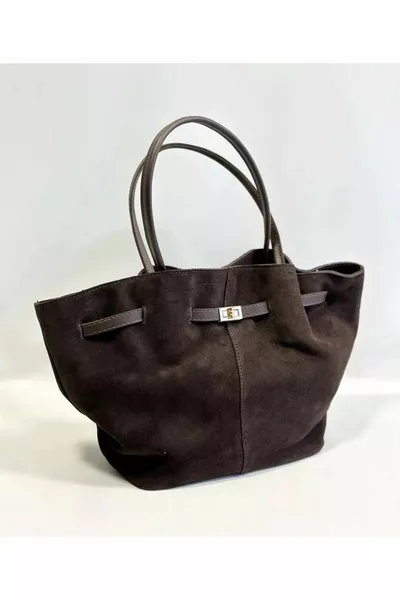 حقيبة كتف نسائية من الجلد المدبوغ الحقيقي سيدة سادات جاكان