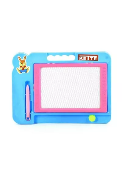 لوحة كتابة مغناطيسية تعليمية قابلة للمسح باللون الأزرق   M.t