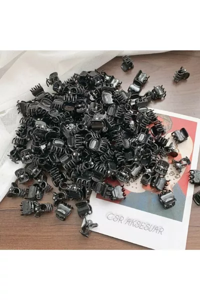 طقم مشابك شعر صغيرة الحجم عدد 