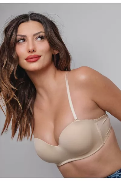 Nude Color Shaping Non-Padded Underwire Lotus Bra