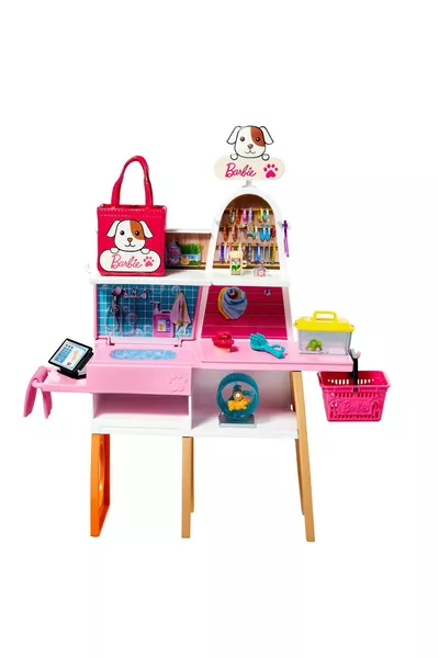 مجموعة ألعاب متجر الحيوانات الأليفة، 4 حيوانات أليفة وأكسسوارات، للأطفال من عمر 3 إلى 7 سنوات 