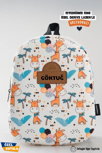 حقيبة ظهر للأطفال بأسماء شخصية - زرافات لطيفة من عمر 0-8 سنوات - لرياض الأطفال ومرحلة الروضة