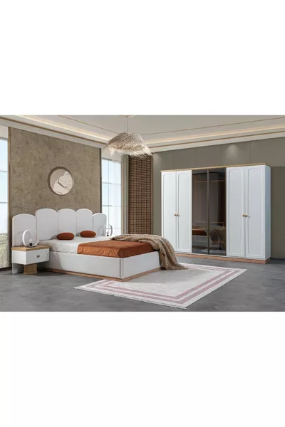 طقم غرفة نوم دييغو مع تسريحة ومرآة