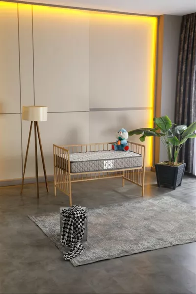 Matelas pour bébé en mousse orthopédique de  cm, lit de bébé, lit parc