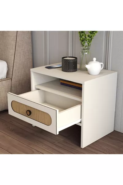 خزانة جانبية ميونيخ - بلوط مخطط بالظل