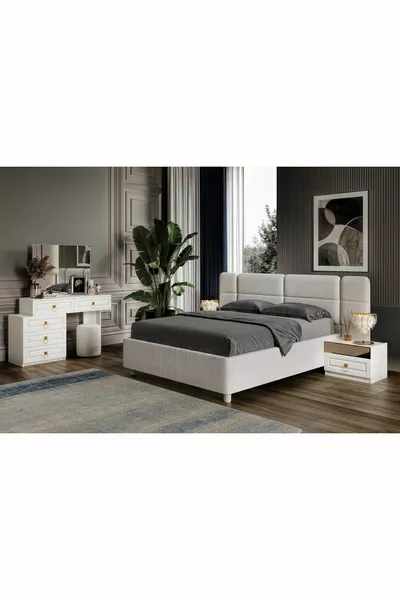 Lal White Bedroom Set