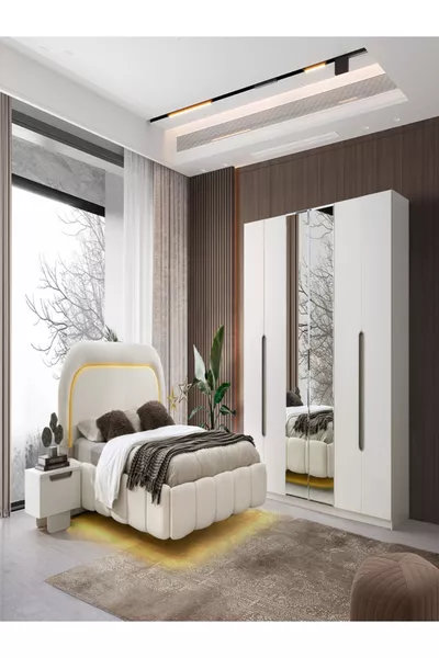 طقم غرفة نوم من MDF