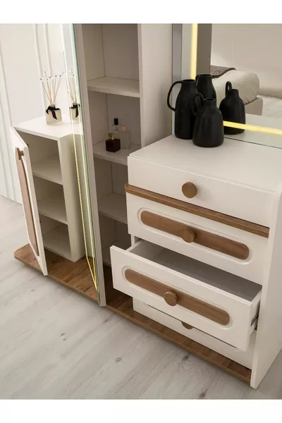 Dome MDF-Based LED Bedroom Set