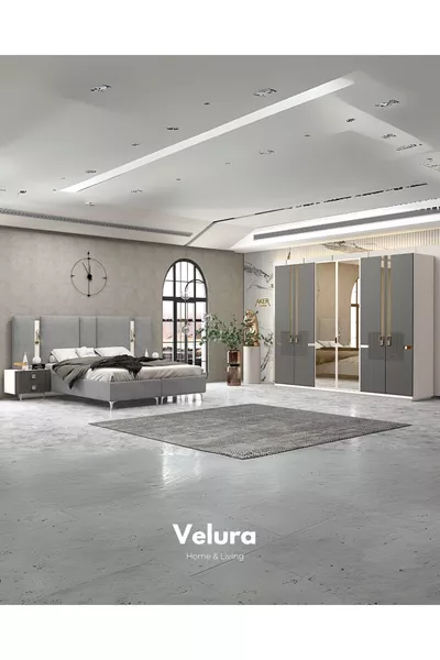 Gözde Yatak Odası Takımı (Dolap + Şifonyer + Komodin + Karyola)