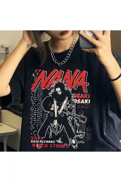 Black Stones - Nana Osaki Chitarra T-shirt Nera Unisex