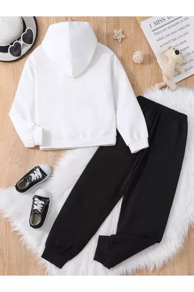 طقم رياضي للأطفال مطبوع عليه بروكلين مع هودي