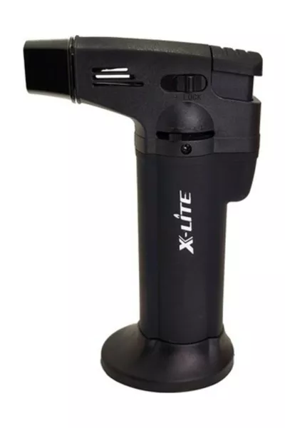 Газовая горелка-зажигалка  градусов, заправляемая, с ударным и факельным воспламенением, с подарочным газом