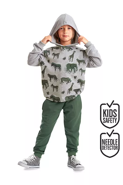 Ensemble de survêtement à capuche pour garçon Animal