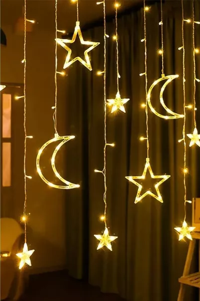 Звездные шторы с кисточками светодиодные гирлянды с анимацией