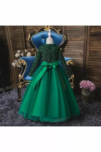 Tarlatan الملتحي اللباس الفتيات الترتر - فستان حفلة موسيقية - الفتيات مساء اللباس نموذج