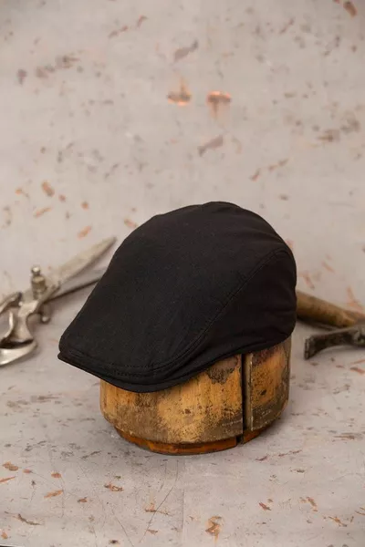 Canvas Linen Men's Cap Summer Back Elastic