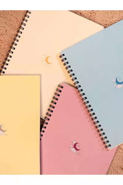 دفاتر مدرسية حلزونية مجموعة من 4 قطع سلسلة ترند ( صفحة) 4 دفاتر