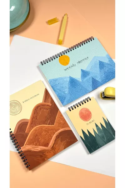 Комплект за планиране | 3 отделни специални продукта | Дневен планер | Седмичен планер | Списък със задачи | Пейзажи