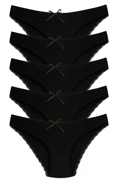  Bikini Damen T. Spitzen Slip Packung 