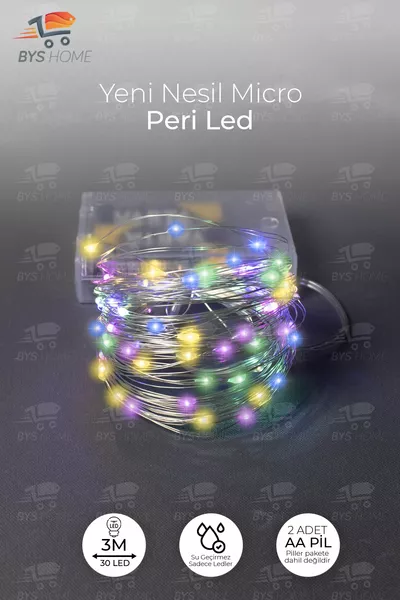 Luce a LED a filo 3 metri RGB colorata