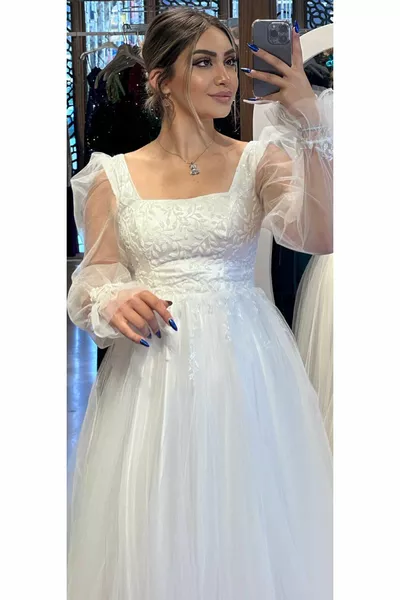 فستان سهرة طويل