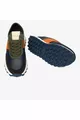 Herren Light Navy Blau Fliesen Echtleder Turnschuhe 