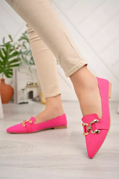 نسائي فوجي مشبك الساتان أنيق الباليه الشقق