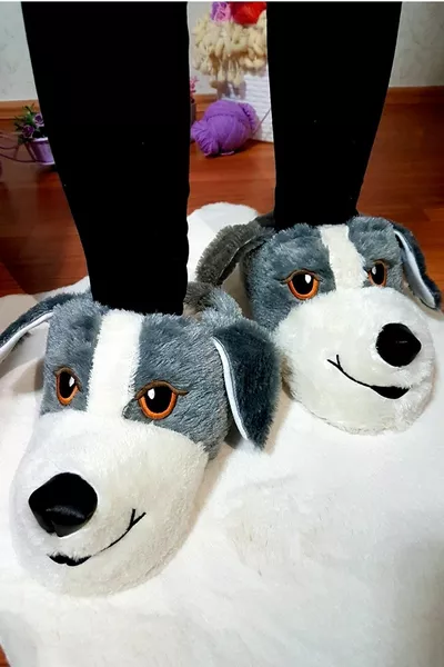 Boldboutique Figurine Animale Chien Panduf Gris