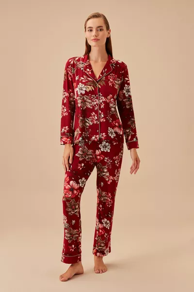 Black Rose Masculine Pajama Set