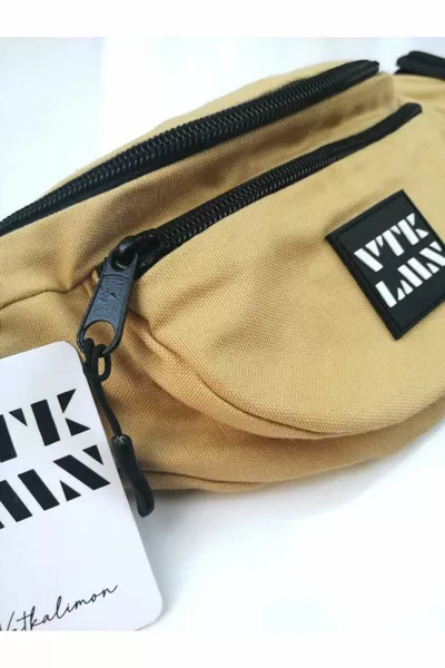 Сумка на плечо и талии цвета унисекс кремового цвета