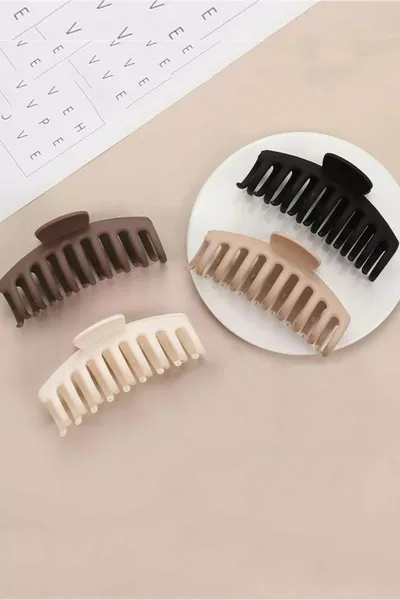 Women's 4-Piece Black-brown Large Xl Latch Clasp Set