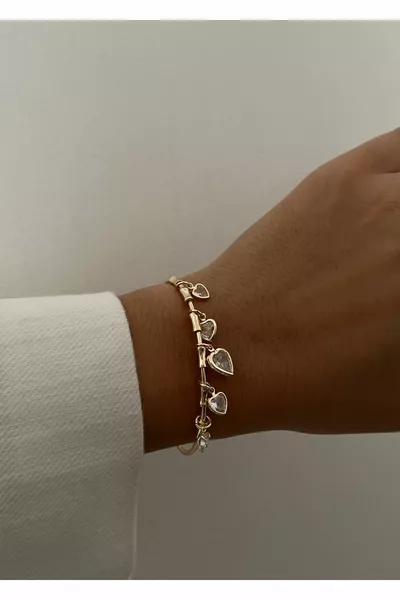 لوف لوكس – سوار على شكل قلب بحجر الزركون بعرض 6 سم